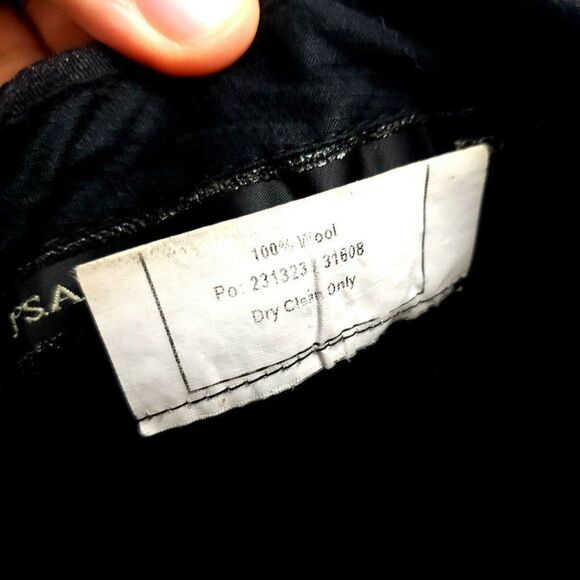 Jos A Bank Signature Collection Wool Dress Pants 39/26 Gray High Rise Pleated - Picture 5 of 6